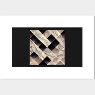 Marble style pattern art 34 regular grid Posters and Art